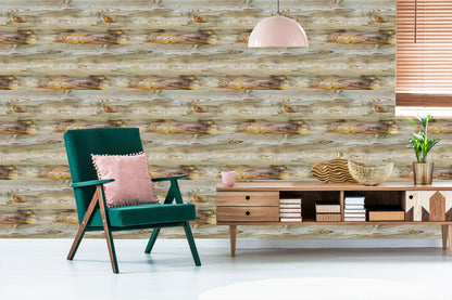 Wallpaper Horizontal Wooden Planks