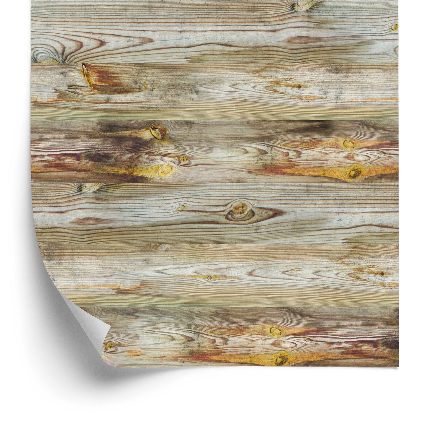 Wallpaper Horizontal Wooden Planks