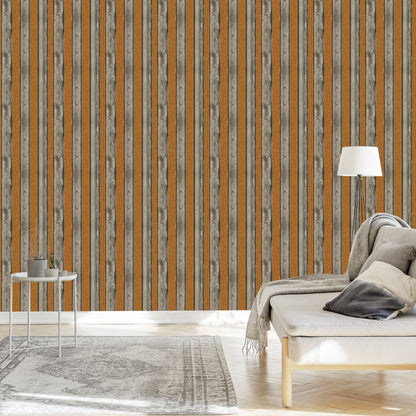 Wallpaper Wooden Boards