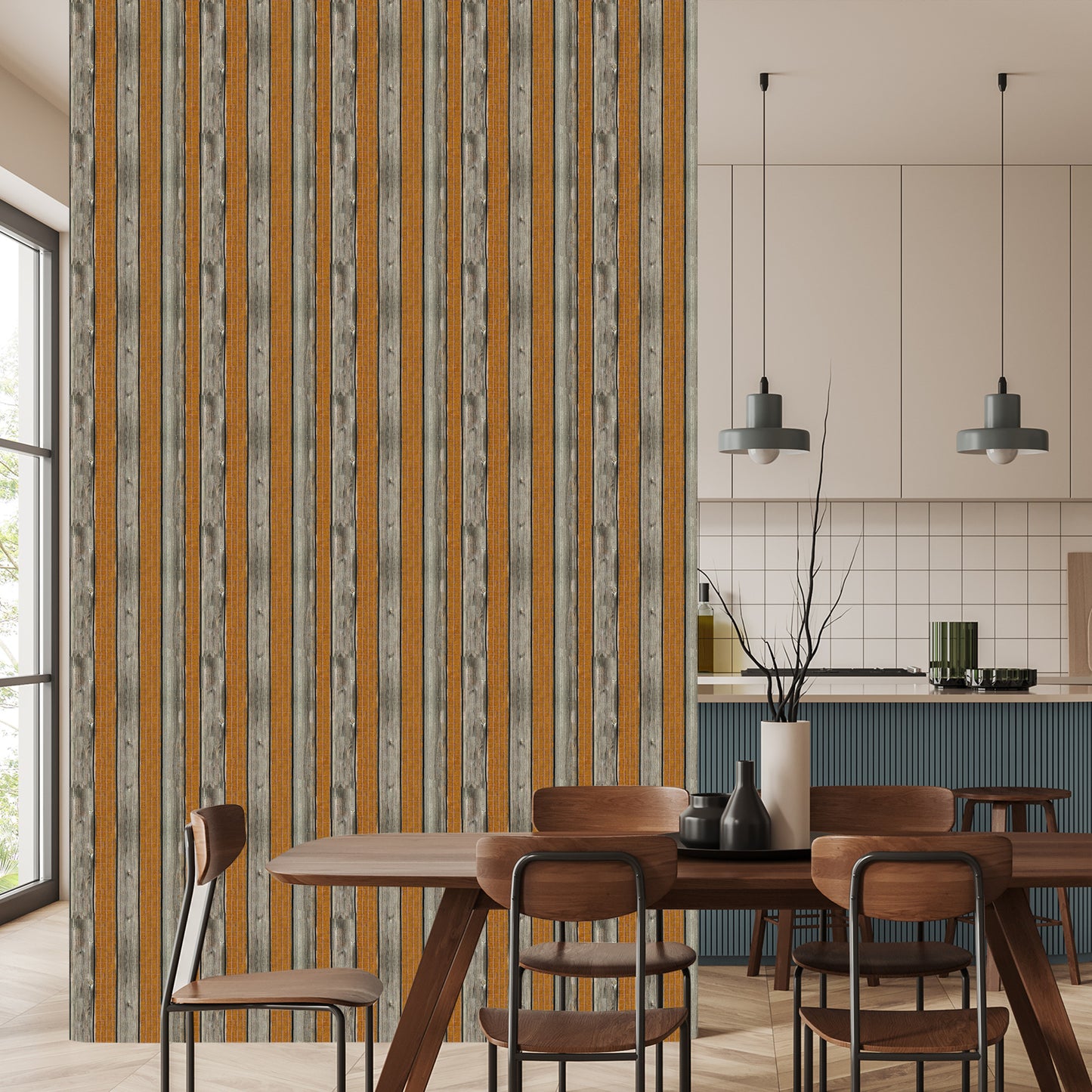 Wallpaper Wooden Boards