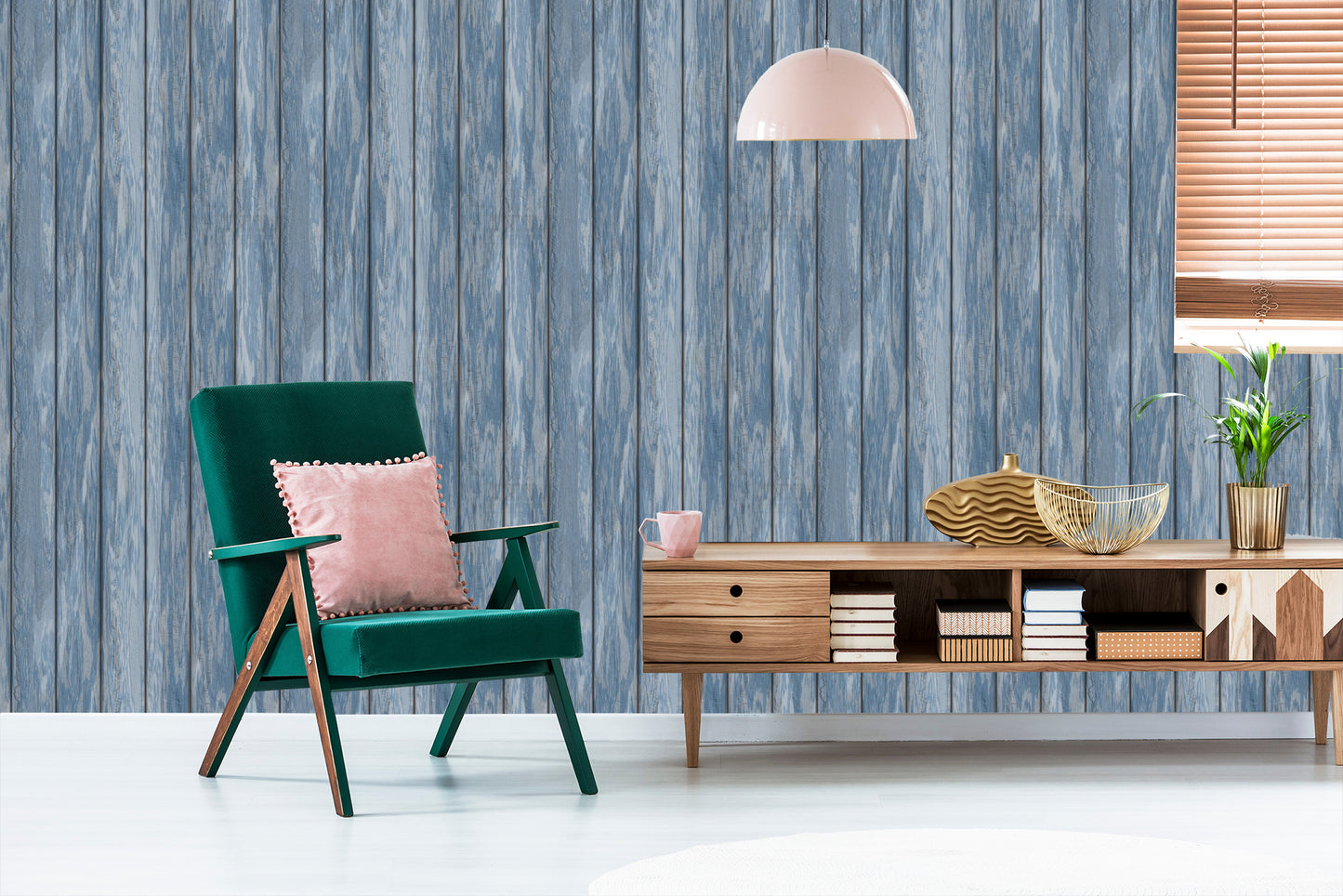 Wallpaper Wooden Planks Modern Pattern