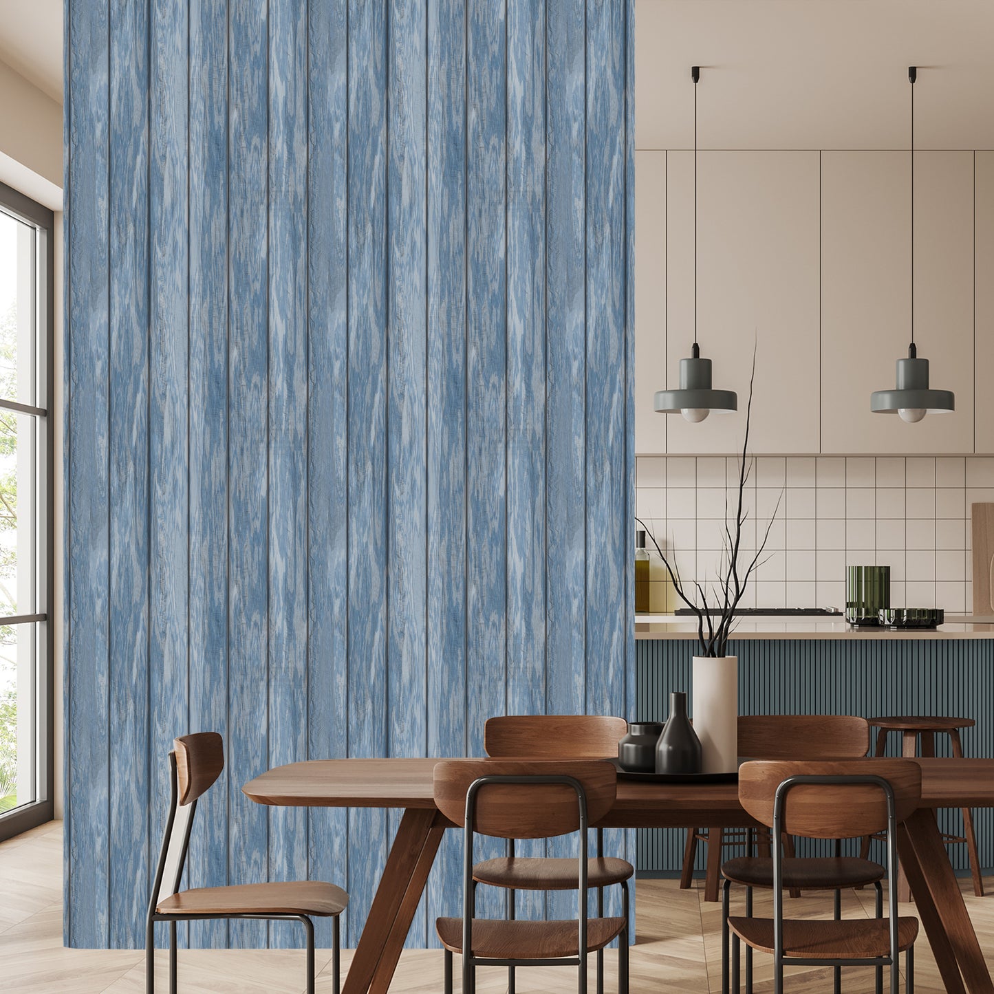 Wallpaper Wooden Planks Modern Pattern