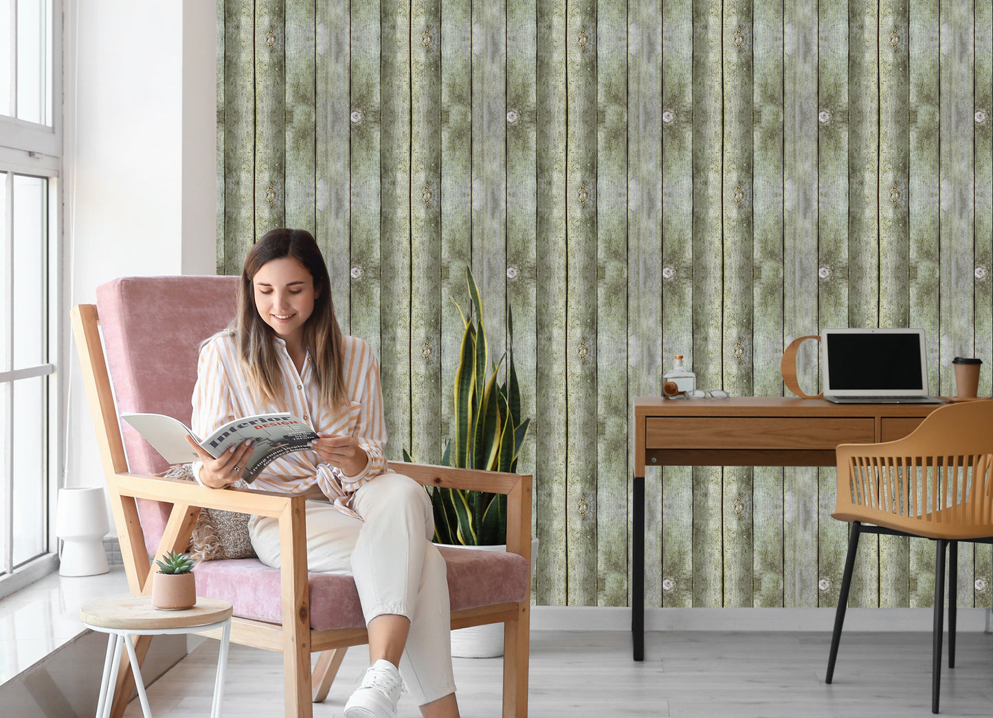 Wallpaper Wooden Boards