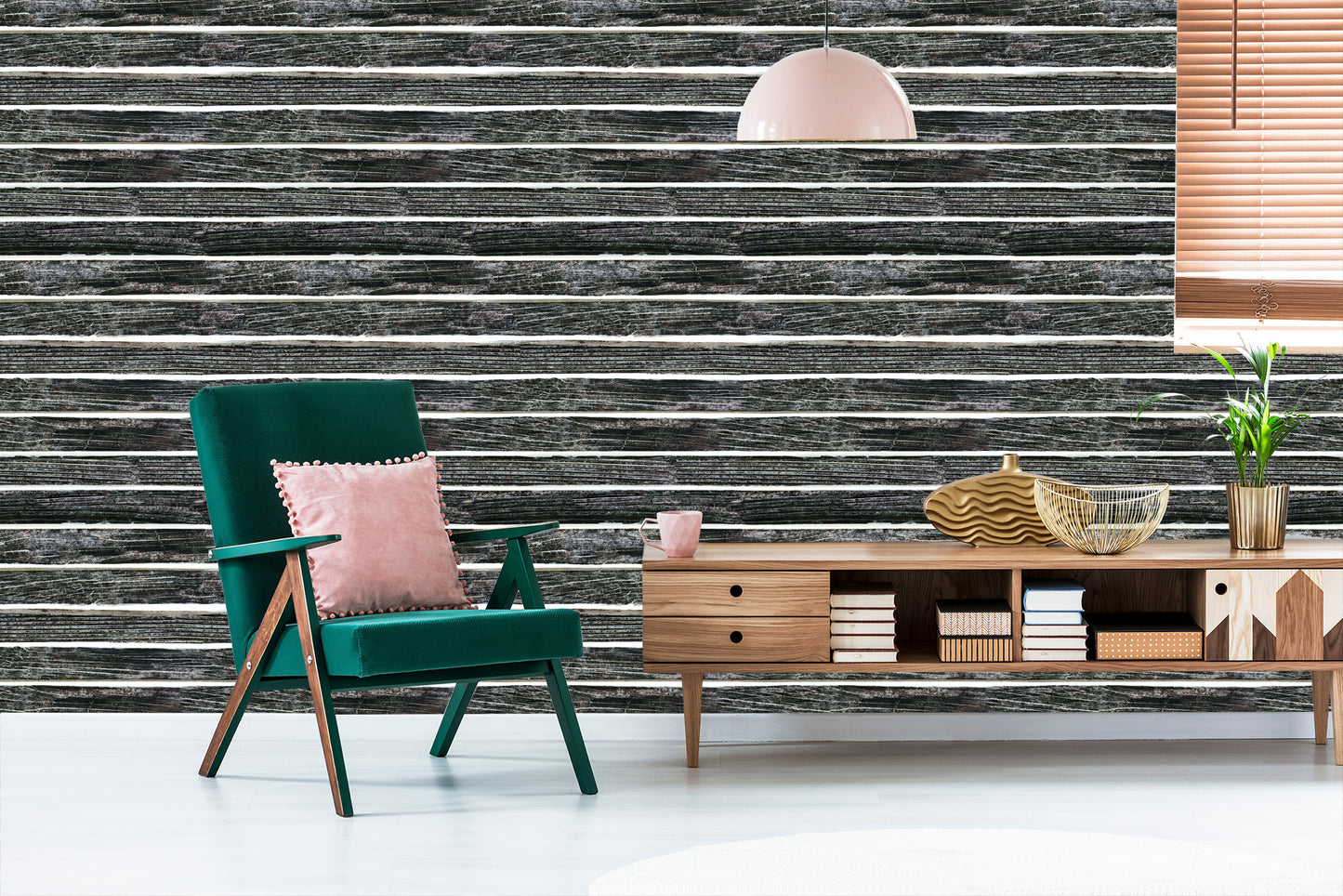 Wallpaper Stylized On Old Wooden Planks
