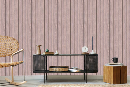 Wallpaper Wooden Planks In Pastel Colors