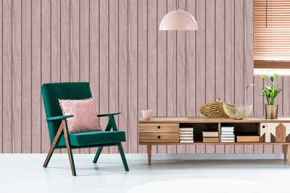 Wallpaper Wooden Planks In Pastel Colors