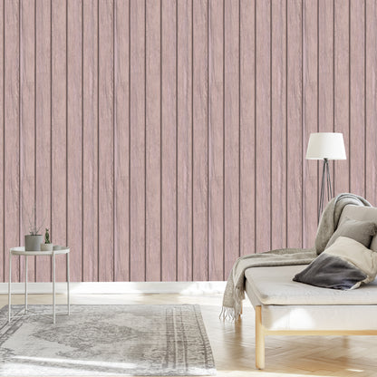 Wallpaper Wooden Planks In Pastel Colors