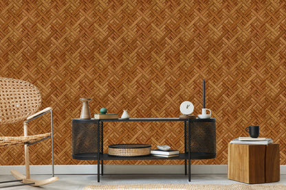 Wallpaper Wooden Plank Imitation