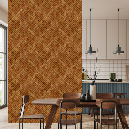 Wallpaper Wooden Plank Imitation