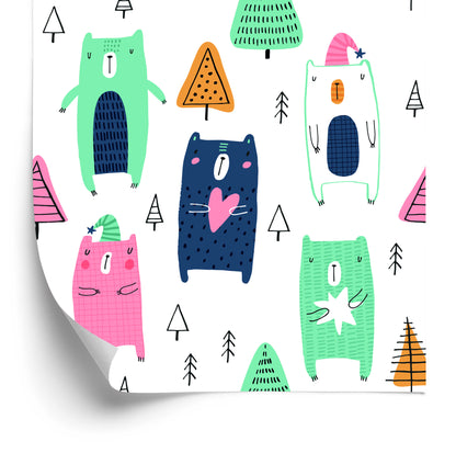 Wallpaper In The Scandinavian Style, For A Child's Room