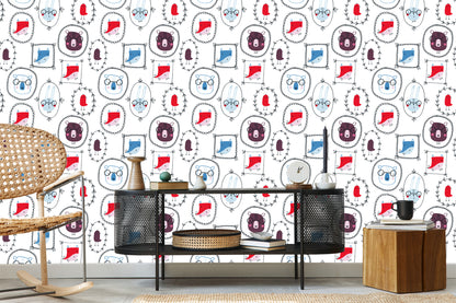 Wallpaper Scandinavian Style Animals For A Child