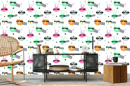 Wallpaper Star Animals In Scandinavian Style