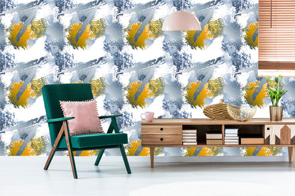 Wallpaper Graffiti With Yellow Elements