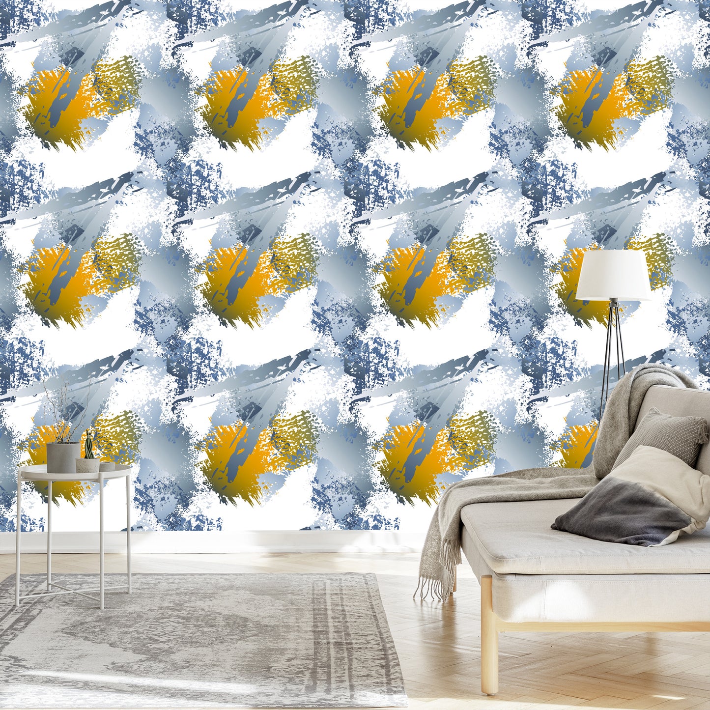 Wallpaper Graffiti With Yellow Elements