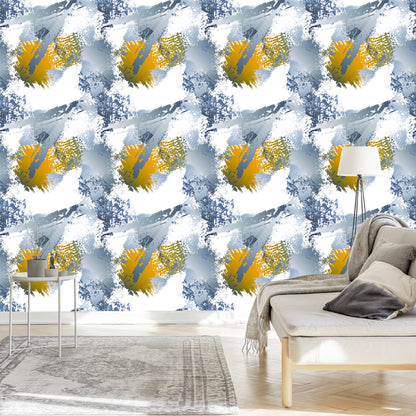 Wallpaper Graffiti With Yellow Elements