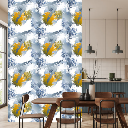 Wallpaper Graffiti With Yellow Elements