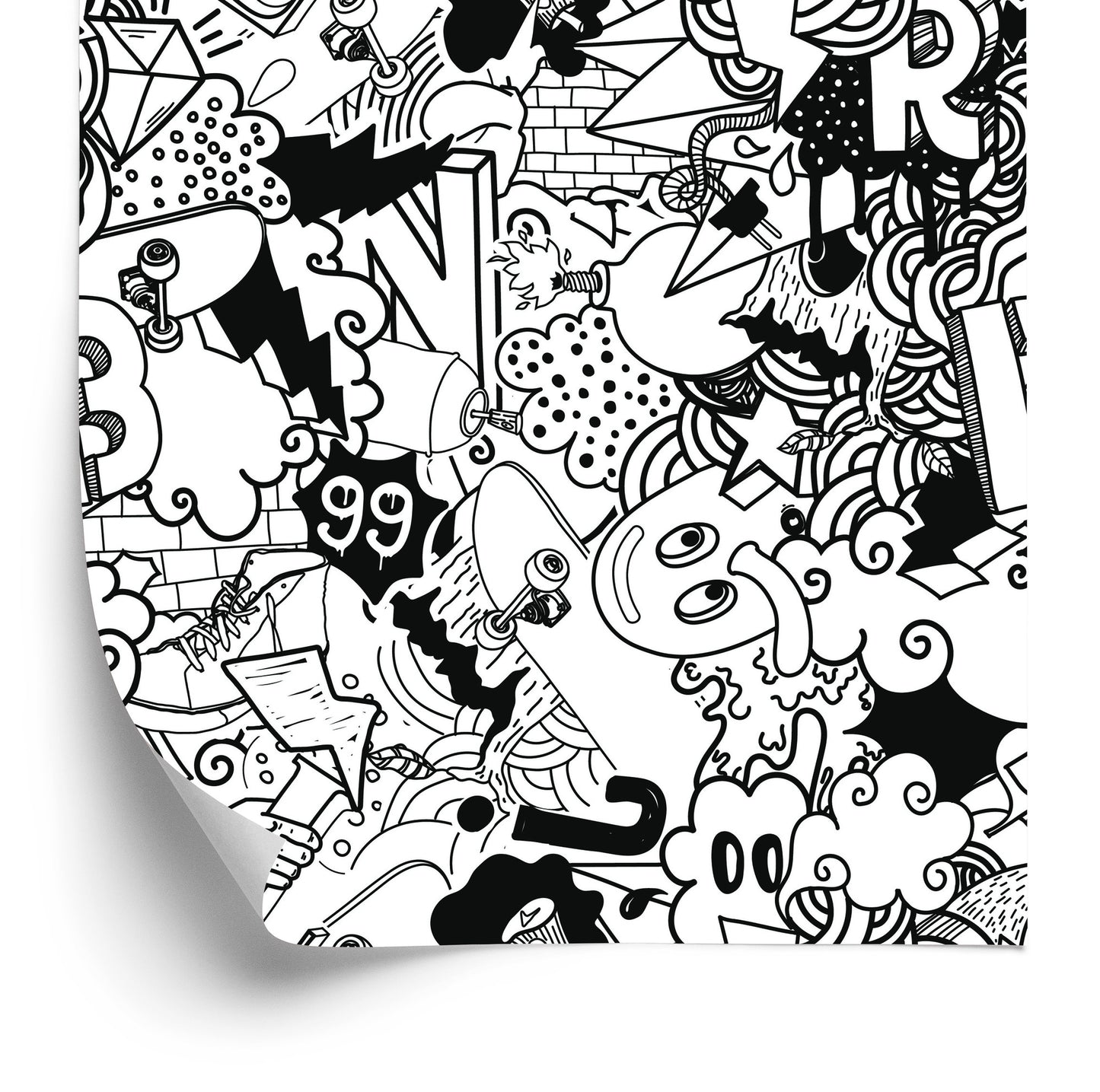 Wallpaper Trendy Graffiti
