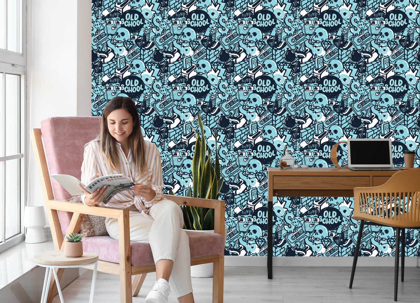 Wallpaper Graffiti With Skulls