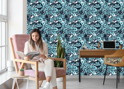 Wallpaper Graffiti With Skulls
