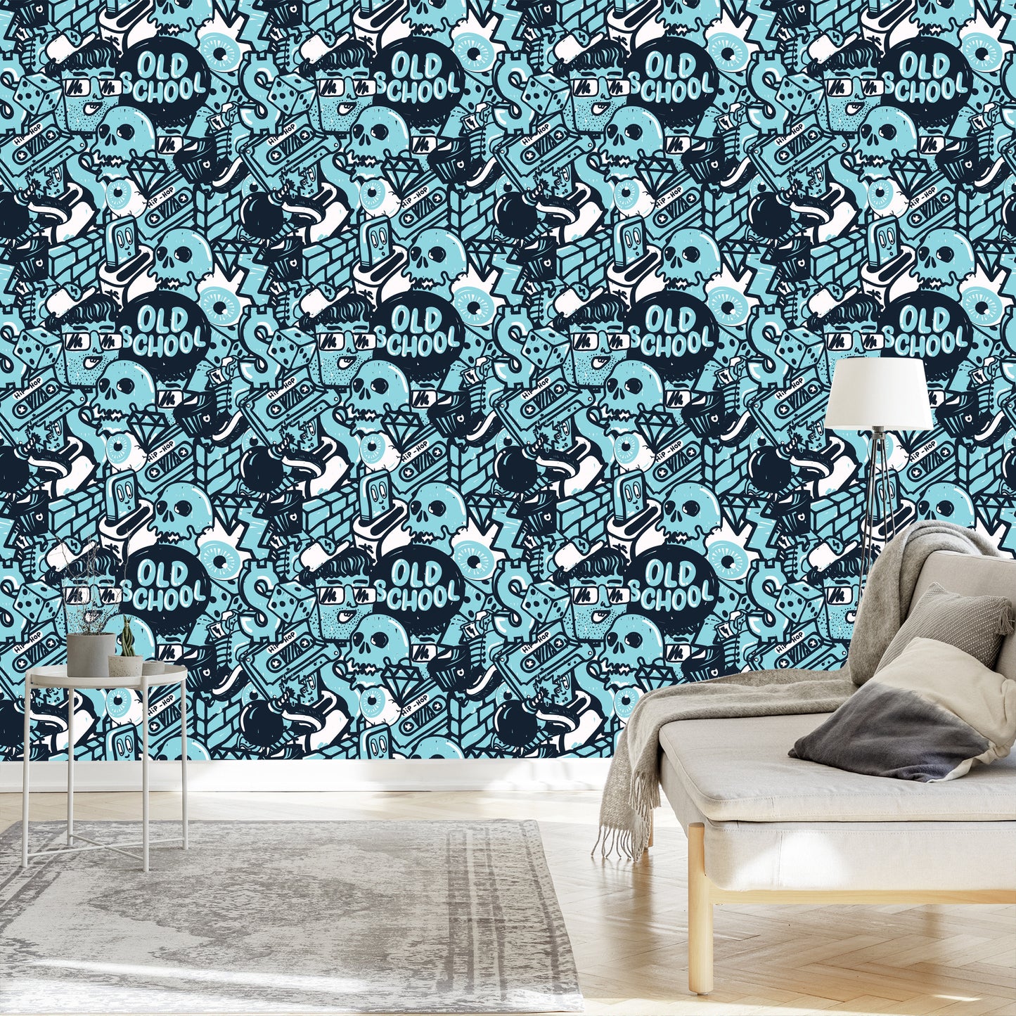 Wallpaper Graffiti With Skulls
