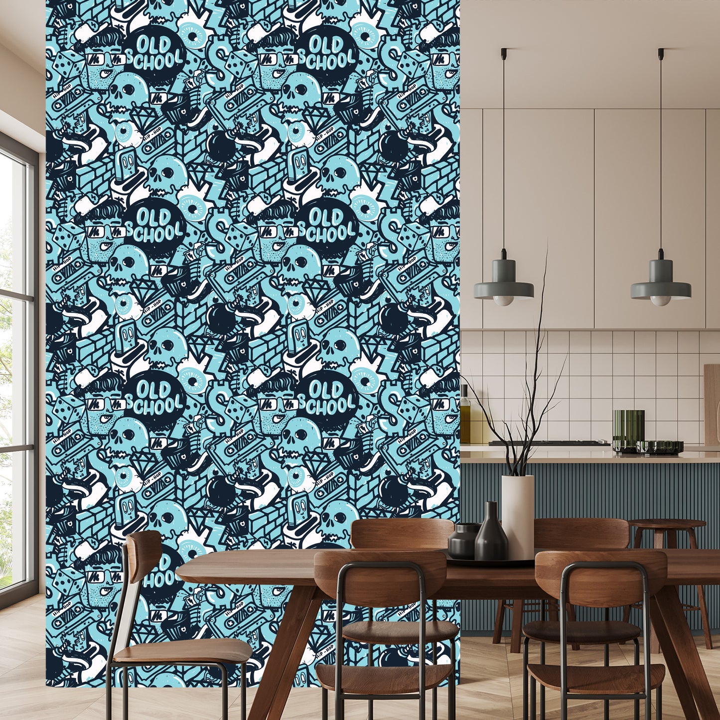 Wallpaper Graffiti With Skulls