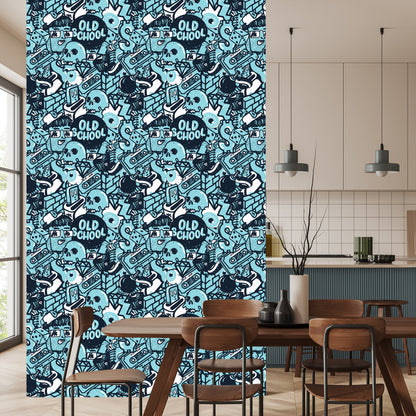 Wallpaper Graffiti With Skulls