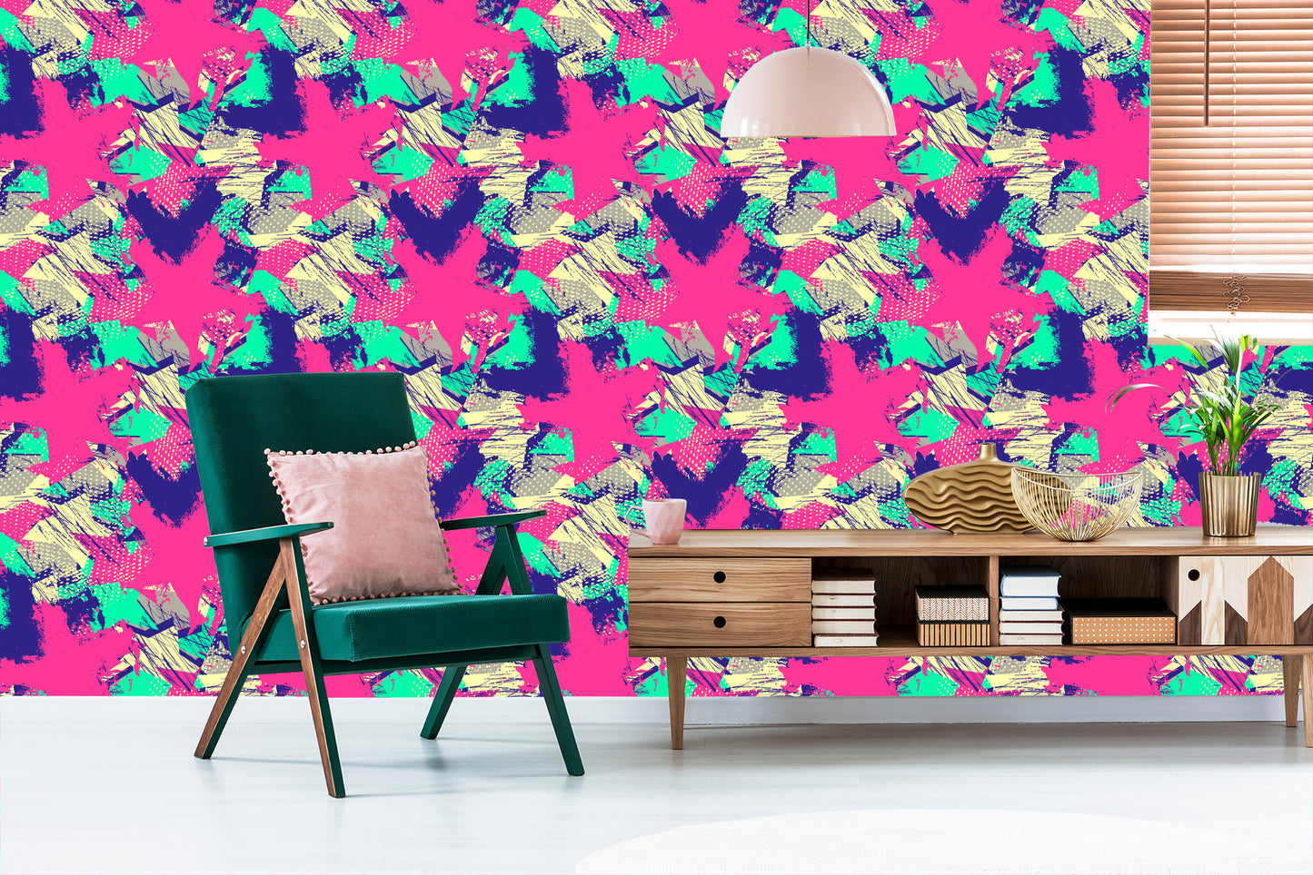 Wallpaper Frayed Graffiti