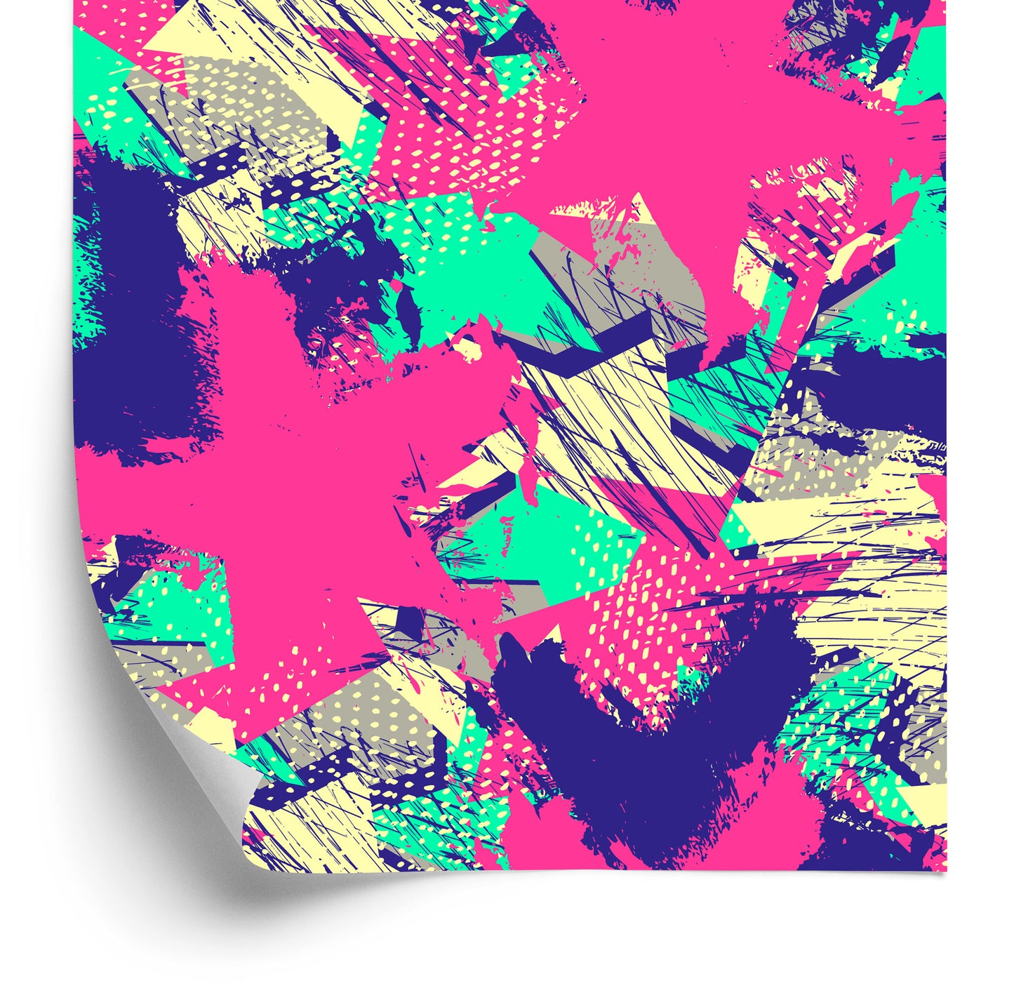 Wallpaper Frayed Graffiti