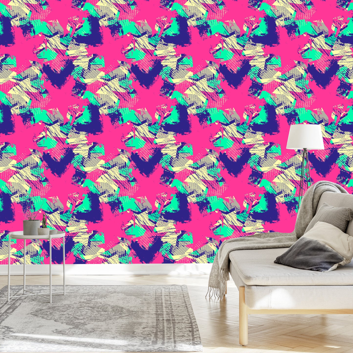 Wallpaper Frayed Graffiti