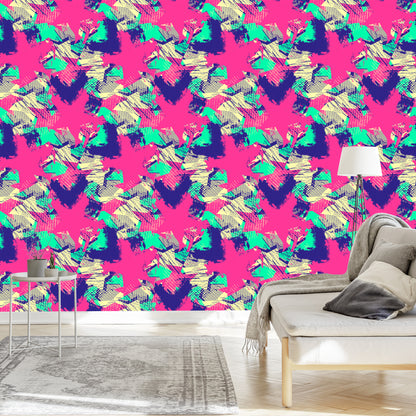 Wallpaper Frayed Graffiti