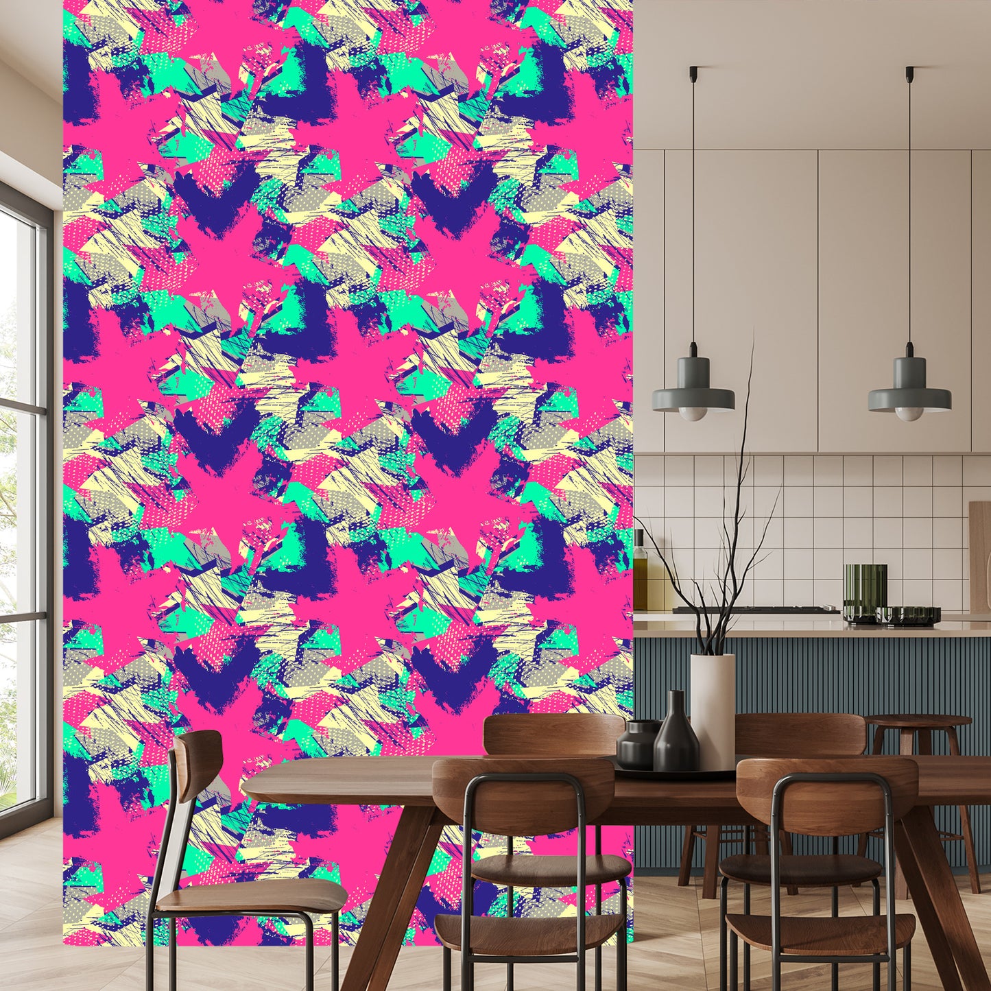Wallpaper Frayed Graffiti