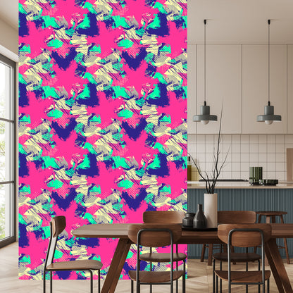 Wallpaper Frayed Graffiti