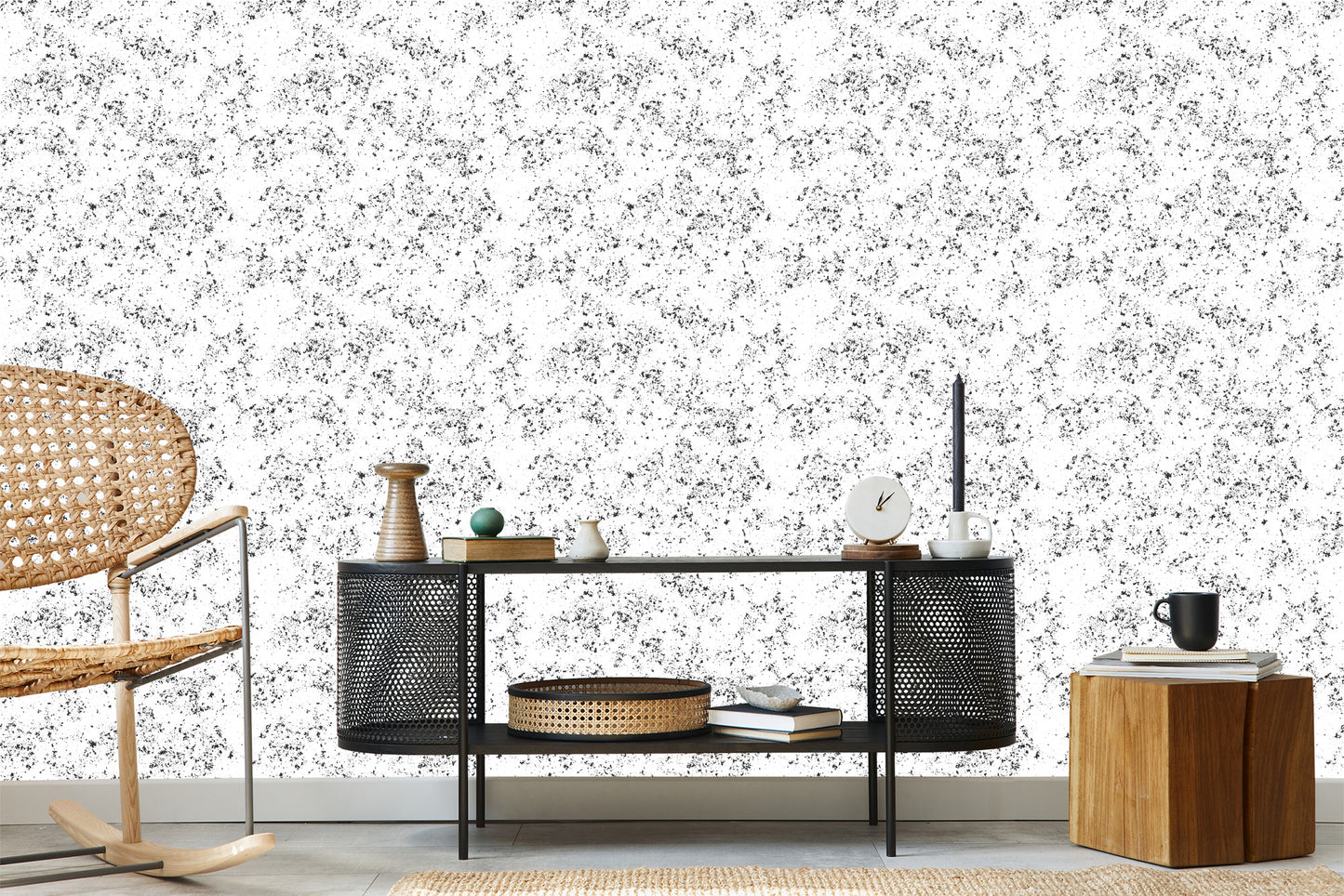 Wallpaper Black And White Concrete
