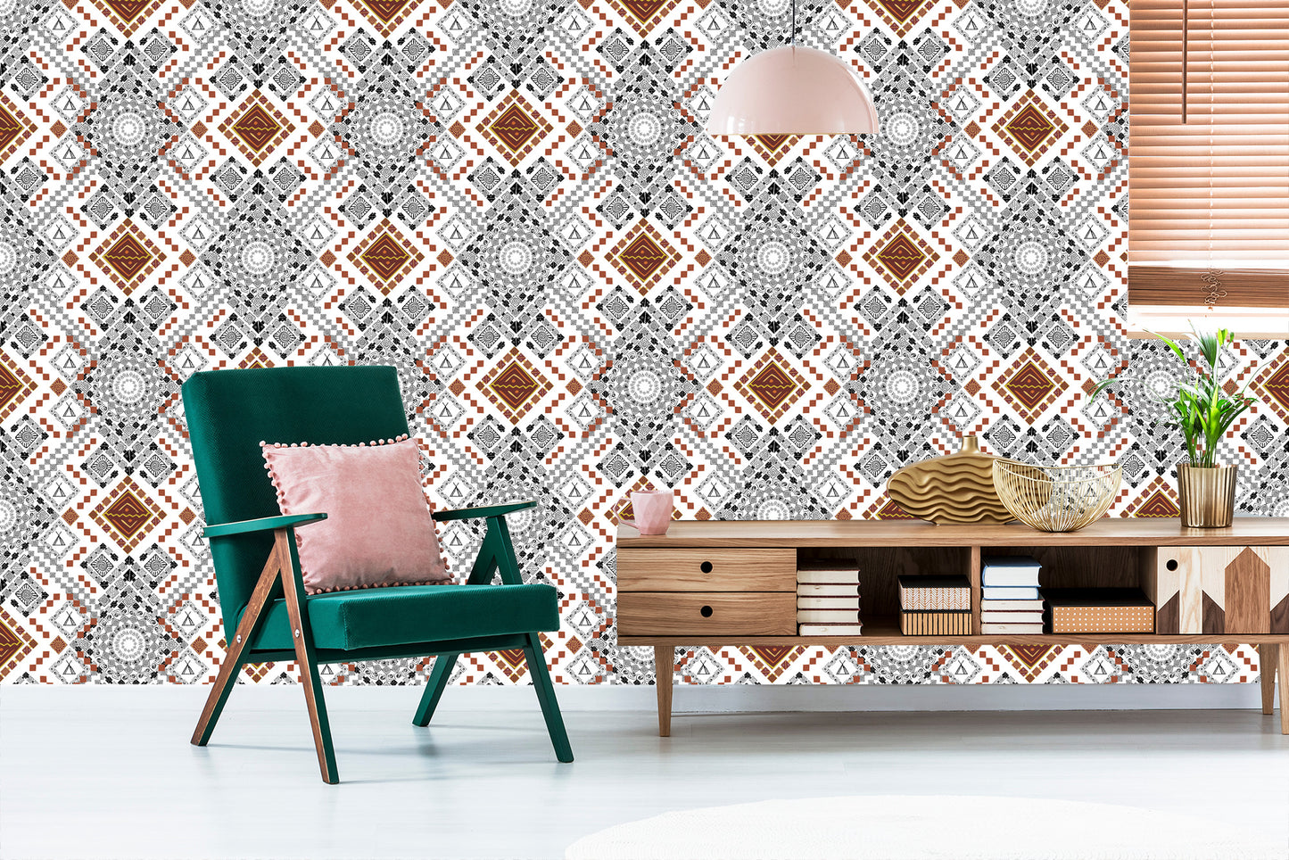 Wallpaper Traditional Aztec Patterns