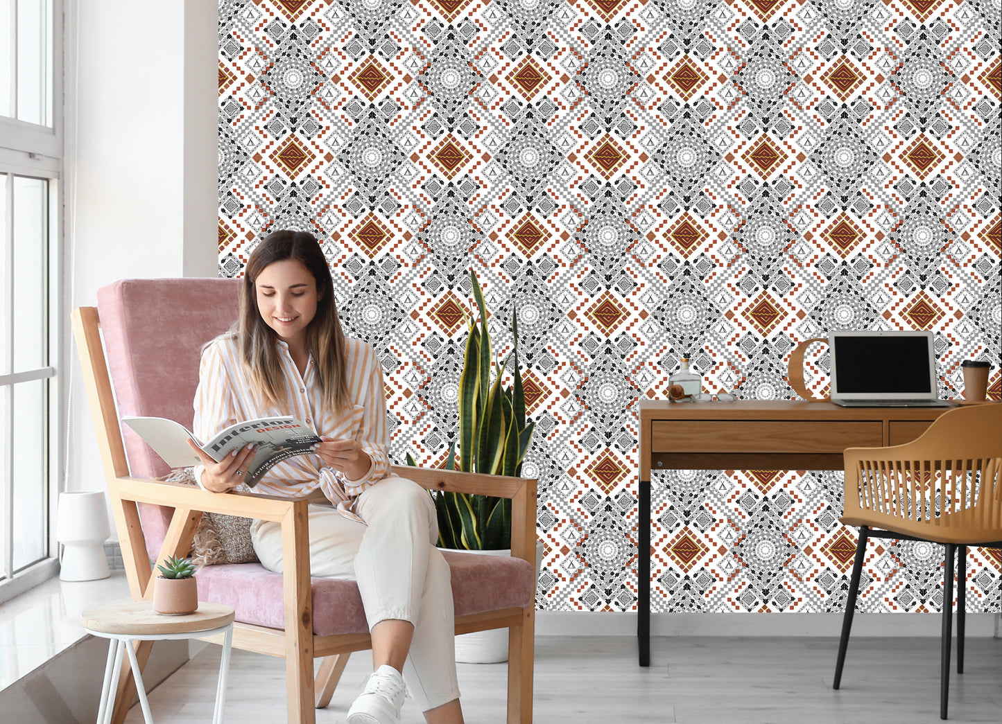 Wallpaper Traditional Aztec Patterns