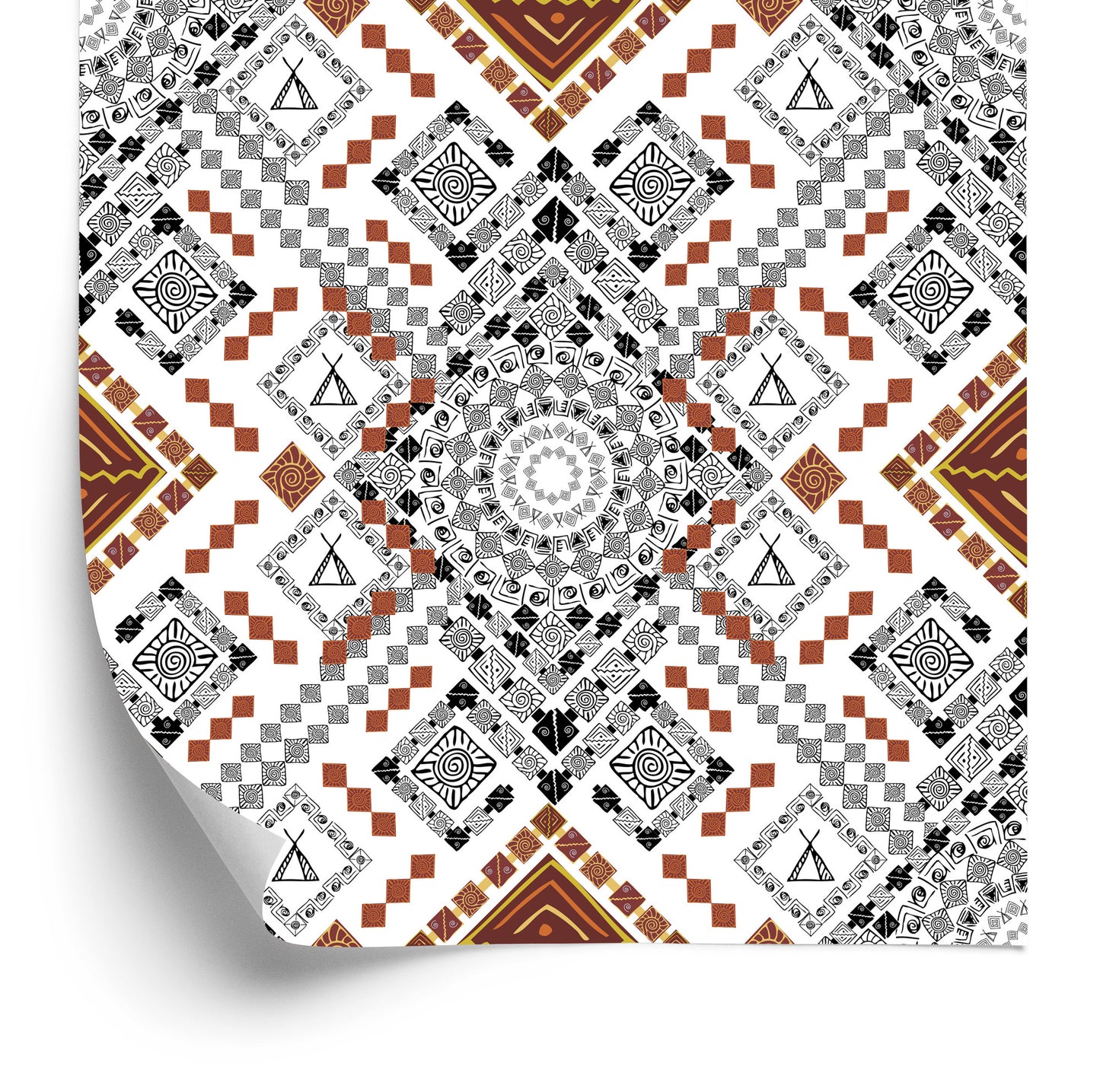 Wallpaper Traditional Aztec Patterns