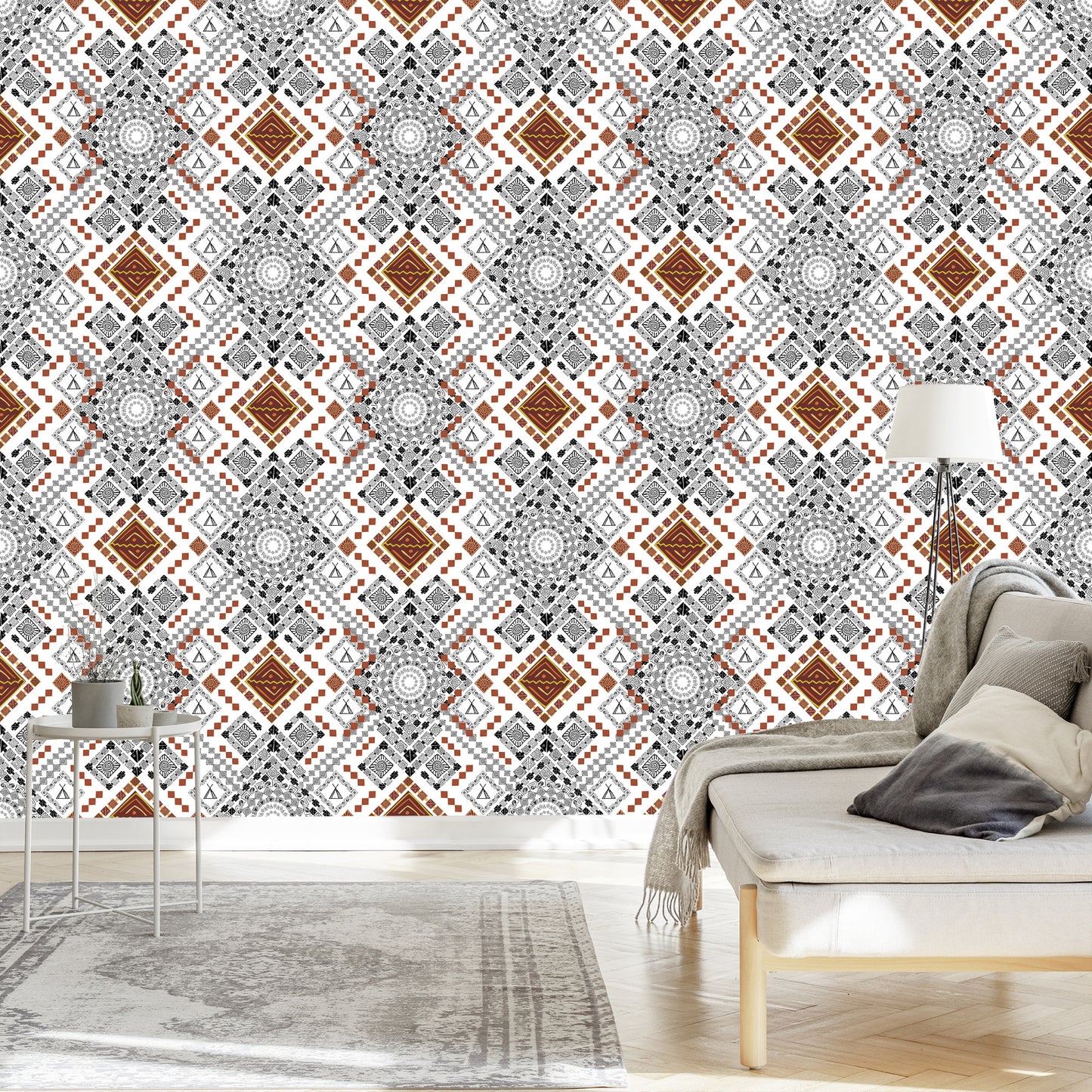 Wallpaper Traditional Aztec Patterns