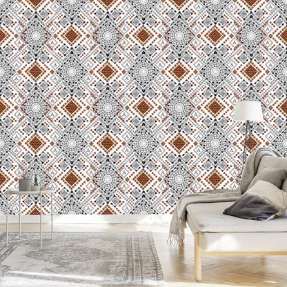 Wallpaper Traditional Aztec Patterns
