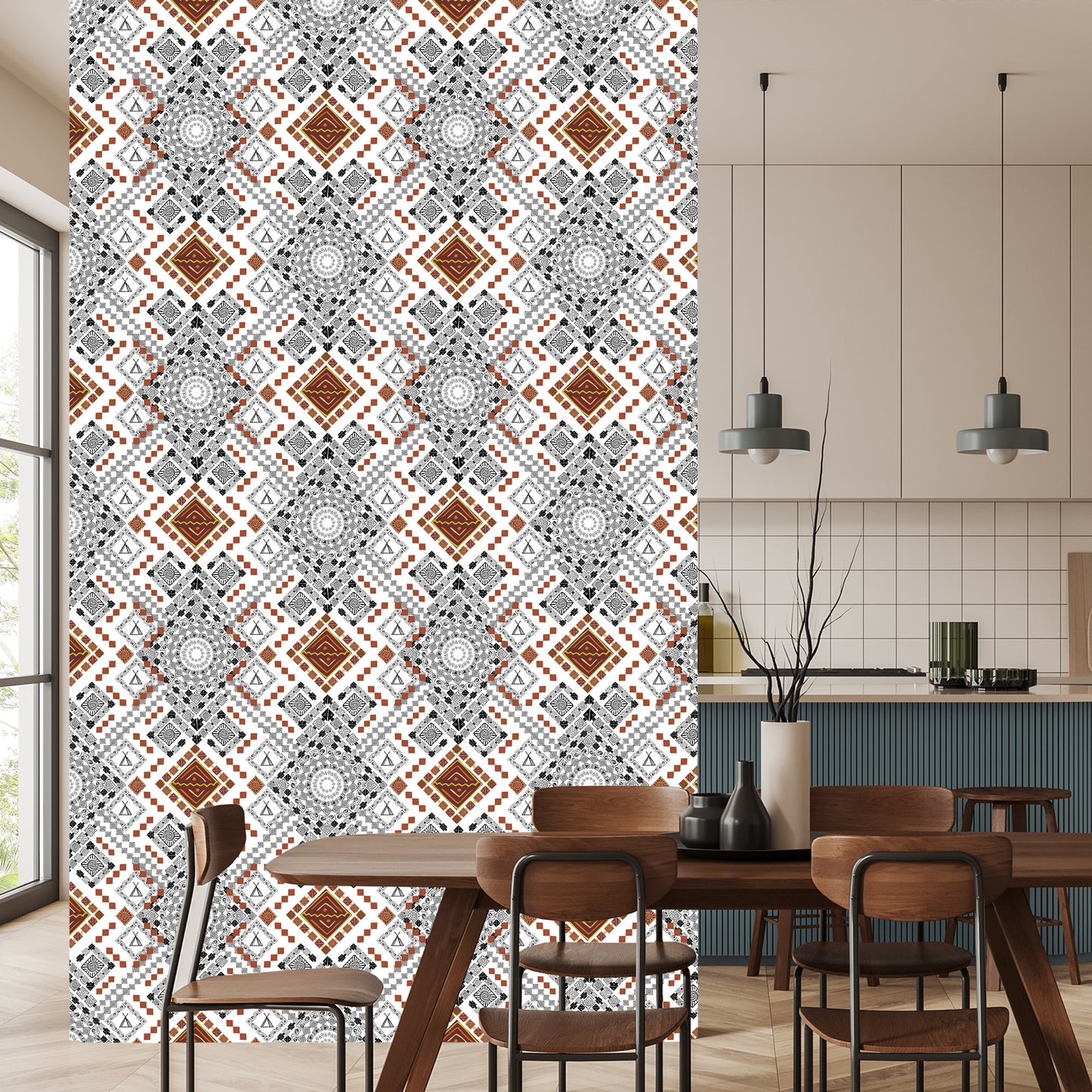 Wallpaper Traditional Aztec Patterns