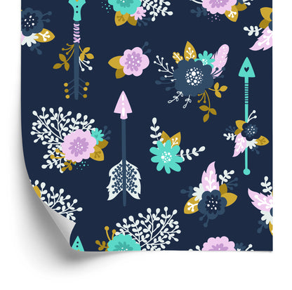 Wallpaper Indian Arrows With Flowers