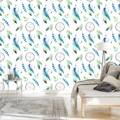Wallpaper Dreamcatchers With Feathers