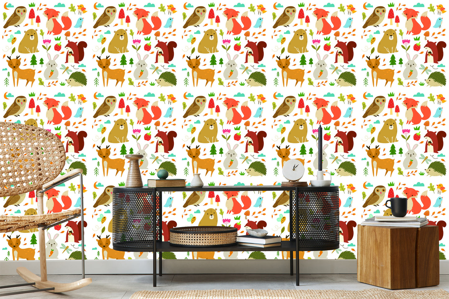 Wallpaper For Children - Forest Animals