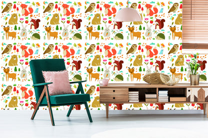 Wallpaper For Children - Forest Animals
