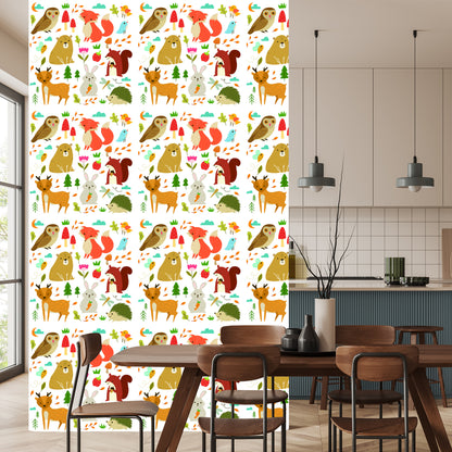 Wallpaper For Children - Forest Animals