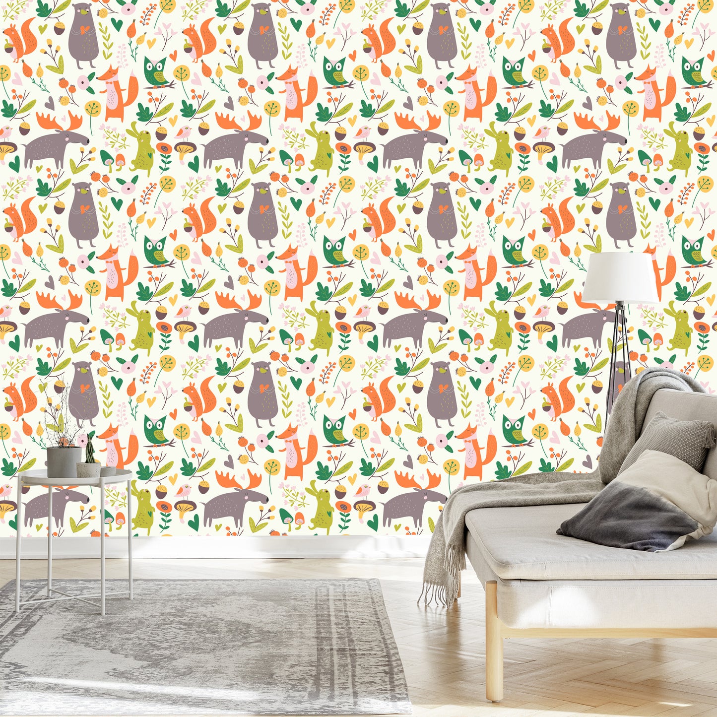 Wallpaper For Children - Cute Forest Animals