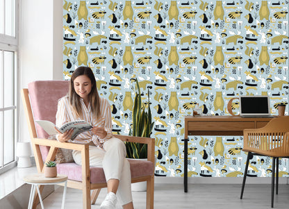 Wallpaper For Children - Forest Animals And Friends