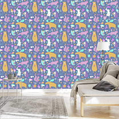 Wallpaper For Children - Beautiful Forest Animals