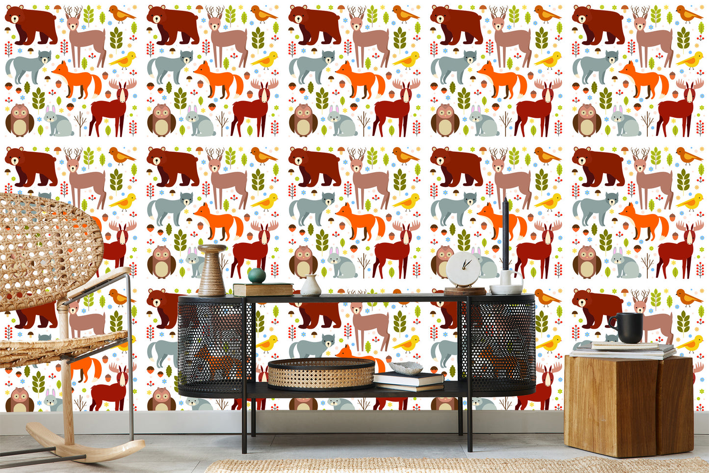 Wallpaper For Children - Cute Forest Animals