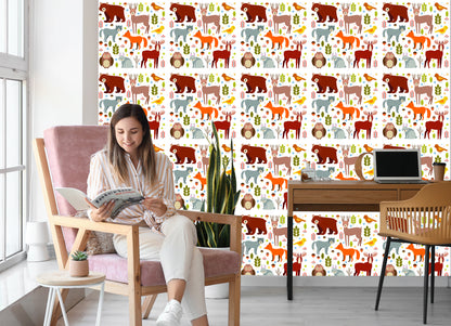 Wallpaper For Children - Cute Forest Animals