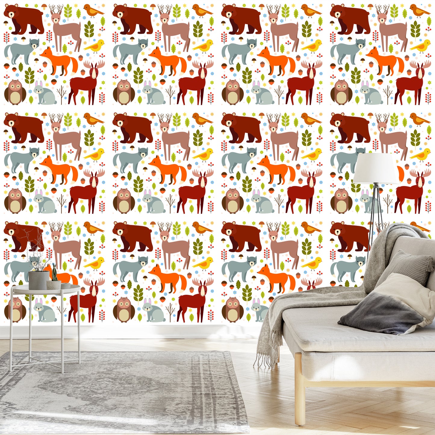 Wallpaper For Children - Cute Forest Animals